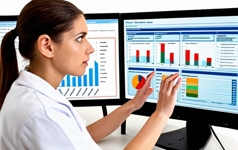 **Occupational Therapist Research Opportunities:** An occupational therapist confidently presenting research findings, surrounded by graphs and data visualizations. Emphasis on career advancement and skill development.